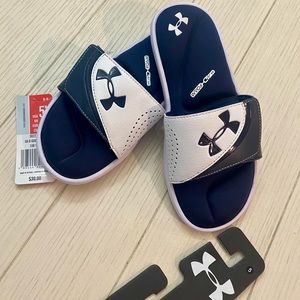 Youth Under Armour Slides Sandals- Brand New